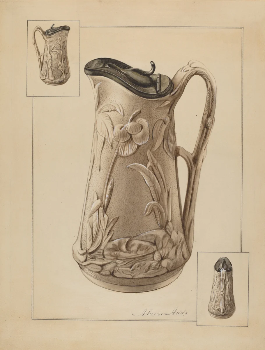 Syrup Jug by Anna Aloisi, index of american design, 1936