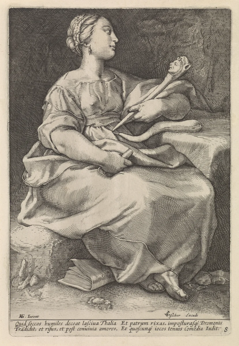 Thalia by anonymous, print, 1601-1652