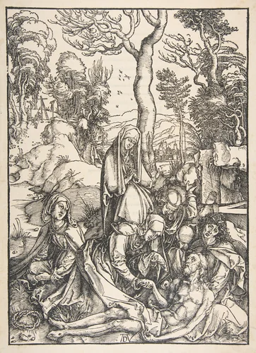 The Lamentation, from "The Large Passion" by Albrecht Dürer, print, 1511