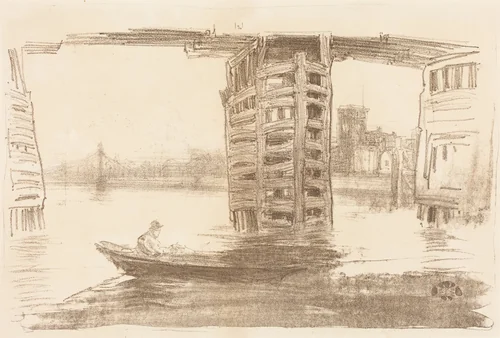 The Broad Bridge by James McNeill Whistler, print, 1878