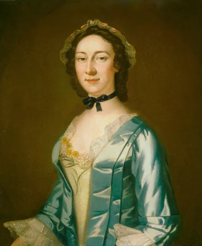 Mary Walton Morris by John Wollaston, painting, 1749-1752