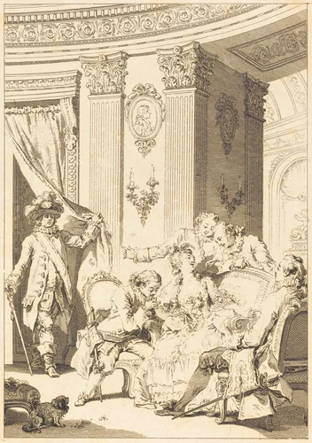 Le mari confesseur by Antoine-Jean Duclos, print, 1740-1813
