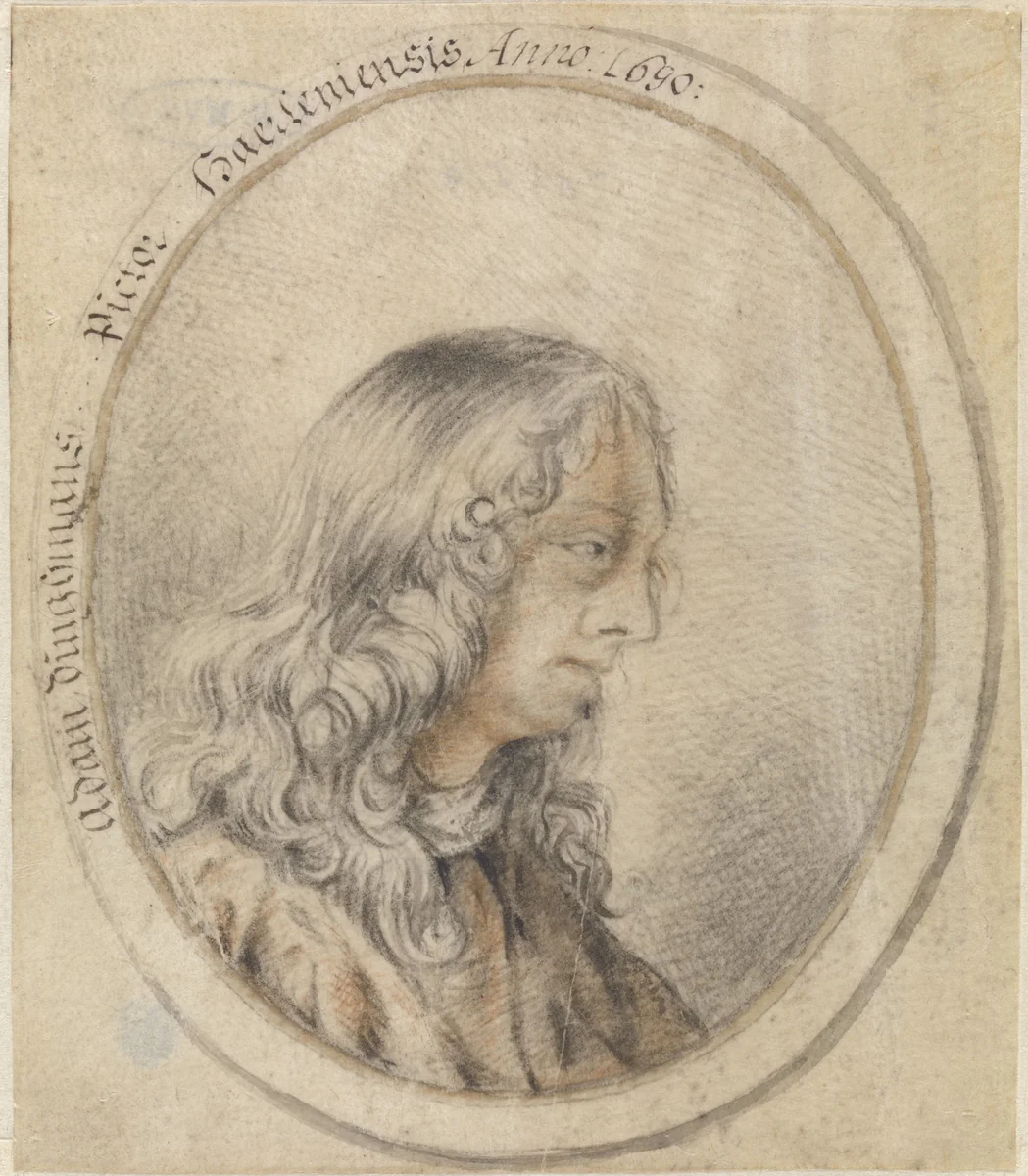 Portret van Adam Dingmans by anonymous, drawing, 1690