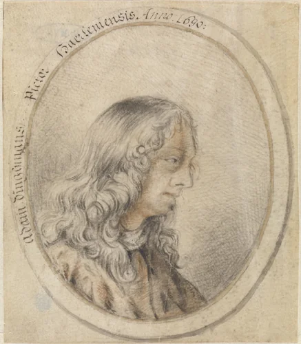 Portret van Adam Dingmans by anonymous, drawing, 1690