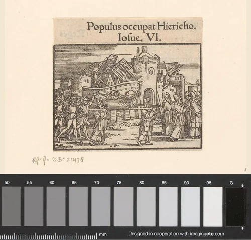Verwoesting van Jericho by anonymous, print, 1530-1533