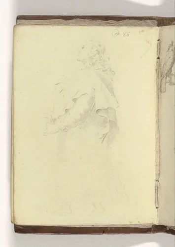 Johannes de Evangelist onder het kruis by anonymous, drawing, 1586