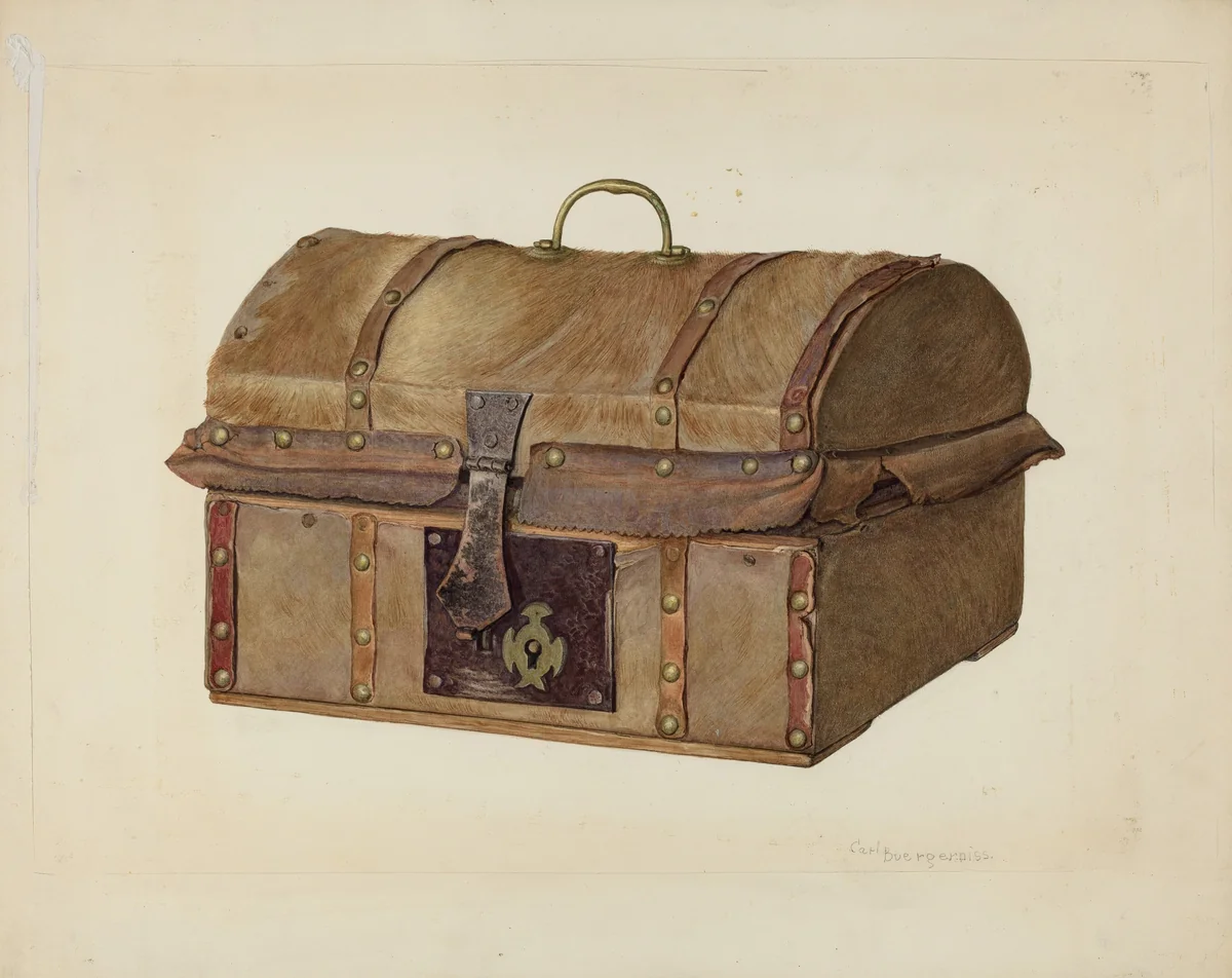 Miniature Chest by Carl Buergerniss, index of american design, 1939