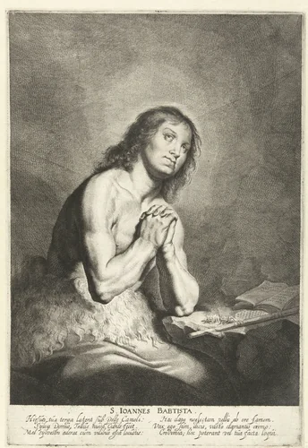 Heilige Johannes de Doper by Pieter Fransz de Grebber, print, 1610-1655