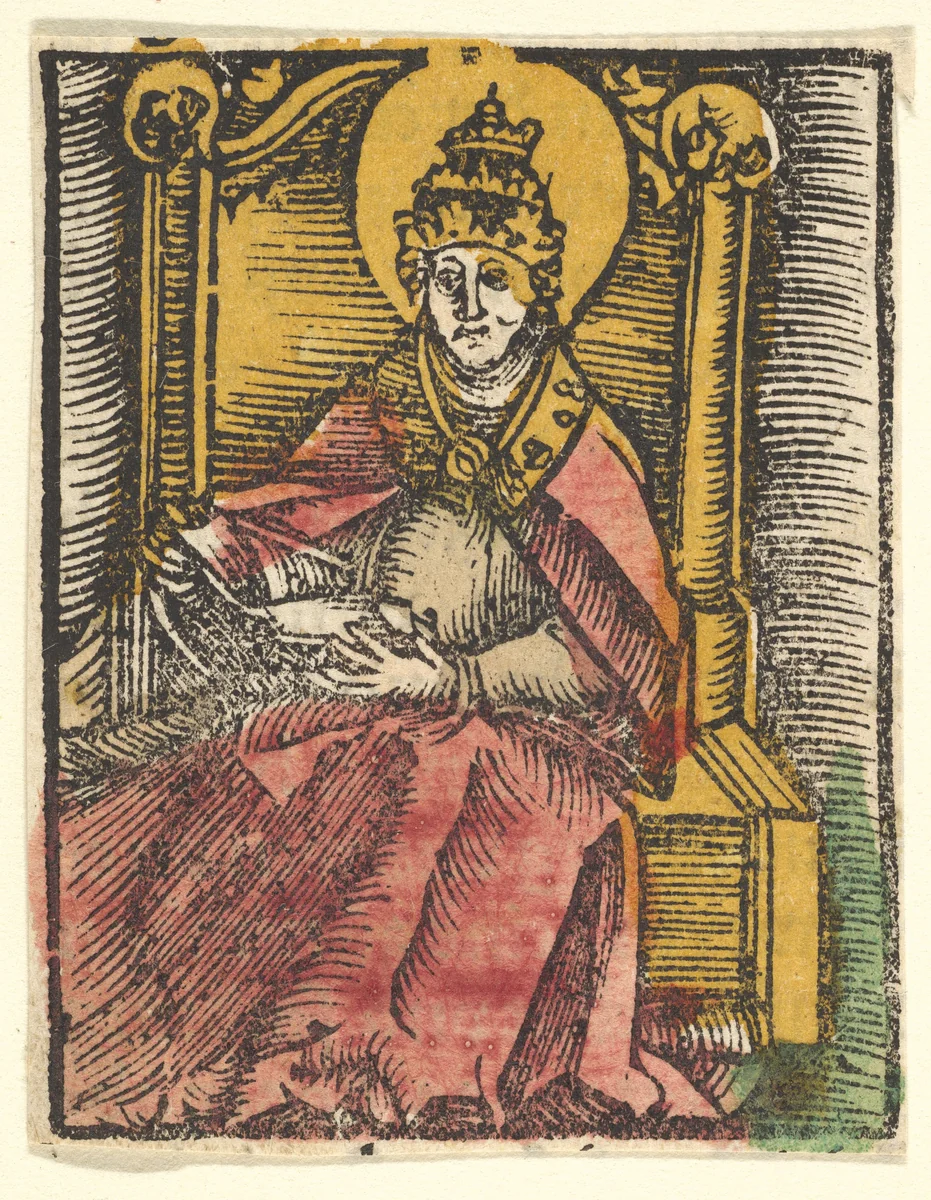 St. Gregory (copy) by Hans Baldung, print, 1511-1600