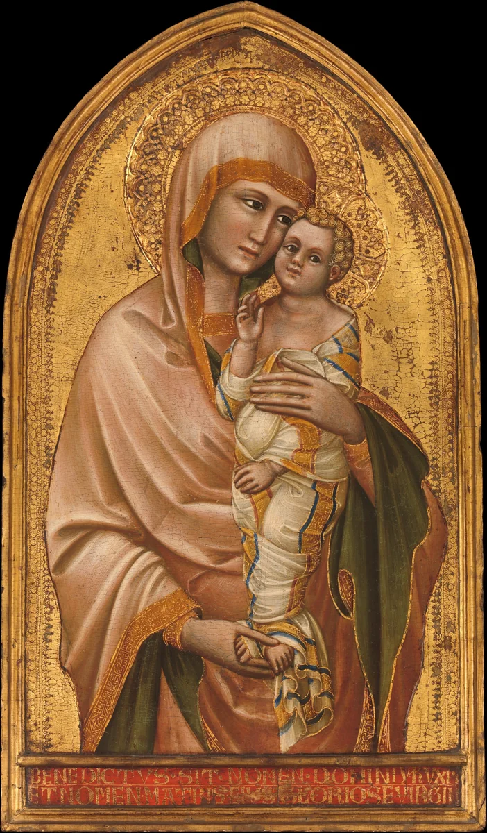 Madonna and Child by Guariento di Arpo, painting, 1338-1370