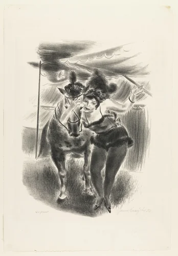 Before the Act by Yasuo Kuniyoshi, print, 1932