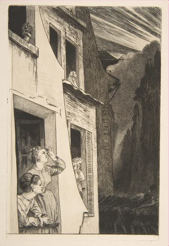 L'Eclipse by Félix Bracquemond, print, 1869