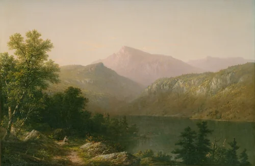 View on Lake George by John William Casilear, painting, 1857