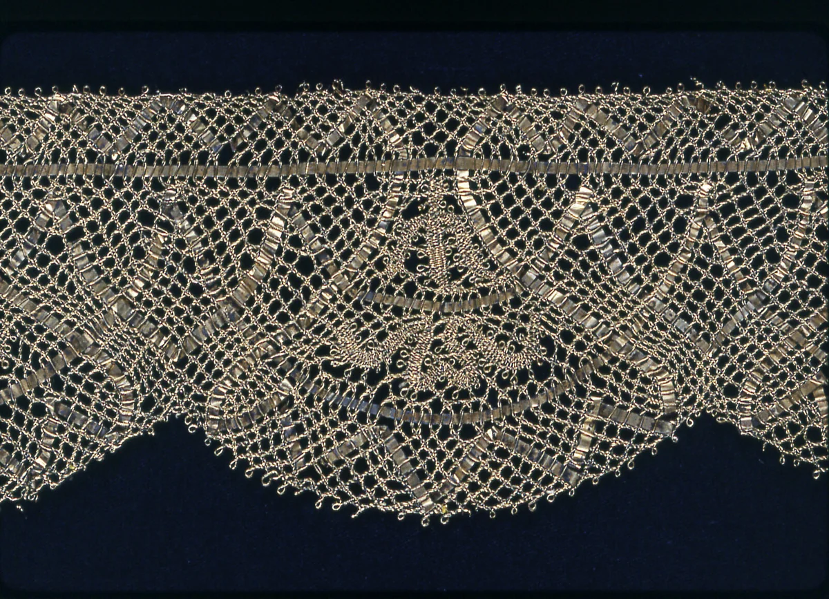 Border by Possibly France, textile, 1650-1700