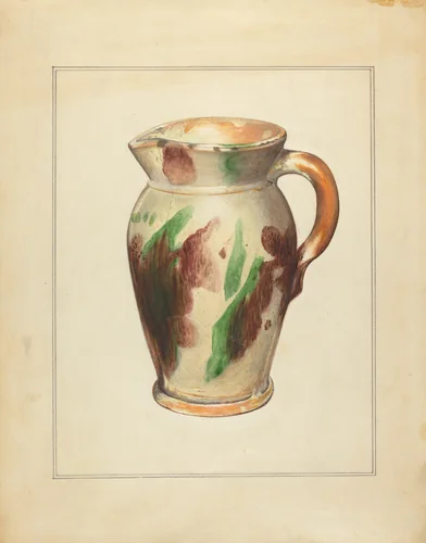 Pitcher by Anna Aloisi, index of american design, 1935-1942