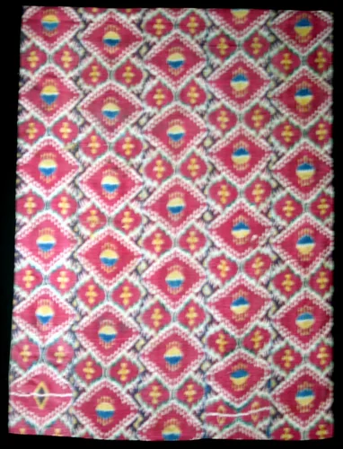 Wall Hanging Composed of Five Panels by Uzbekistan, textile, 1850-1875