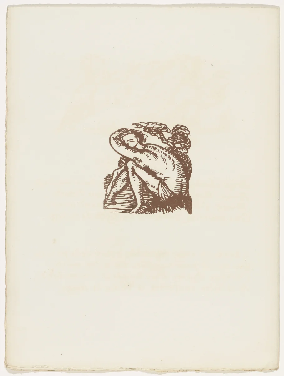 Vignette (folio 117 verso) from Les Amours (The Loves) by Émile Bernard, illustrated book, 1915