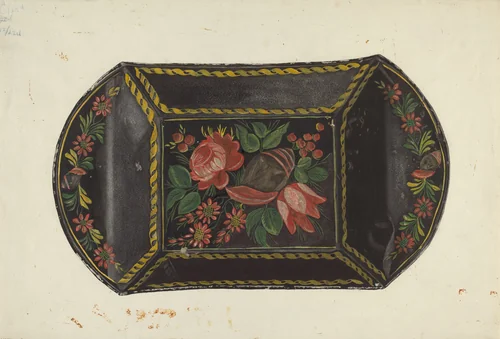 Apple Dish by Mildred E. Bent, index of american design, 1935-1942