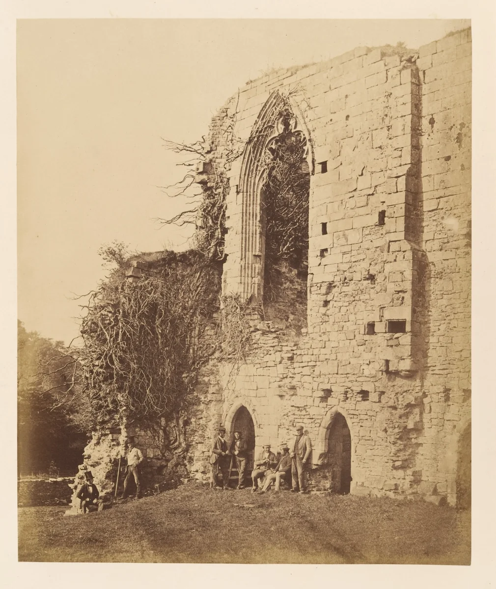 Easby Abbey. From the East by Joseph Cundall, photograph, 1850-1859