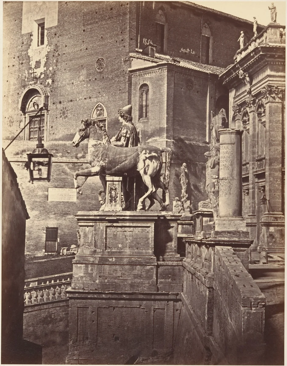 Uno dei Colossi di Campedoglio by Eugène Constant, photograph, 1848-1852
