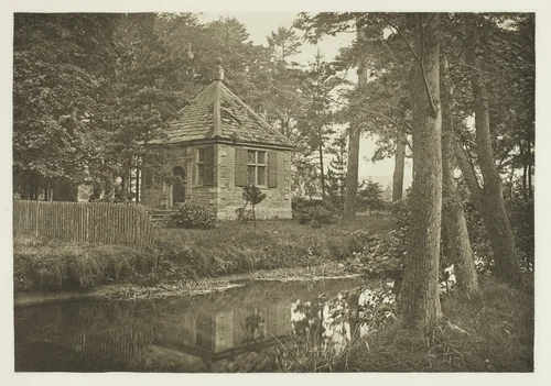 Walton and Cotton's Fishing House, Beresford Dale by Peter Henry Emerson, print, 1880-1888