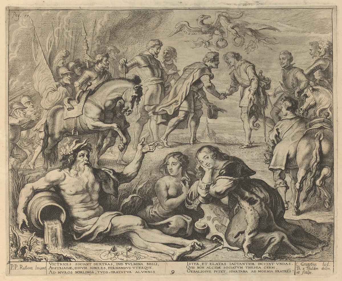 Pompa Introitus Honori .. Ferdinandi Austriaci ... " (Entry of Cardinal-Infante Ferdinand into Antwerp, April 17, 1635) by Peter Paul Rubens, book, 1642