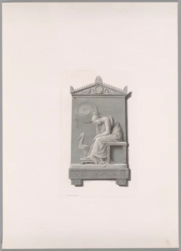 Funerary Monument of Prince William of Orange Nassau, from Oeuvre de Canova by Giovanni Battista Balestra, print, 1817