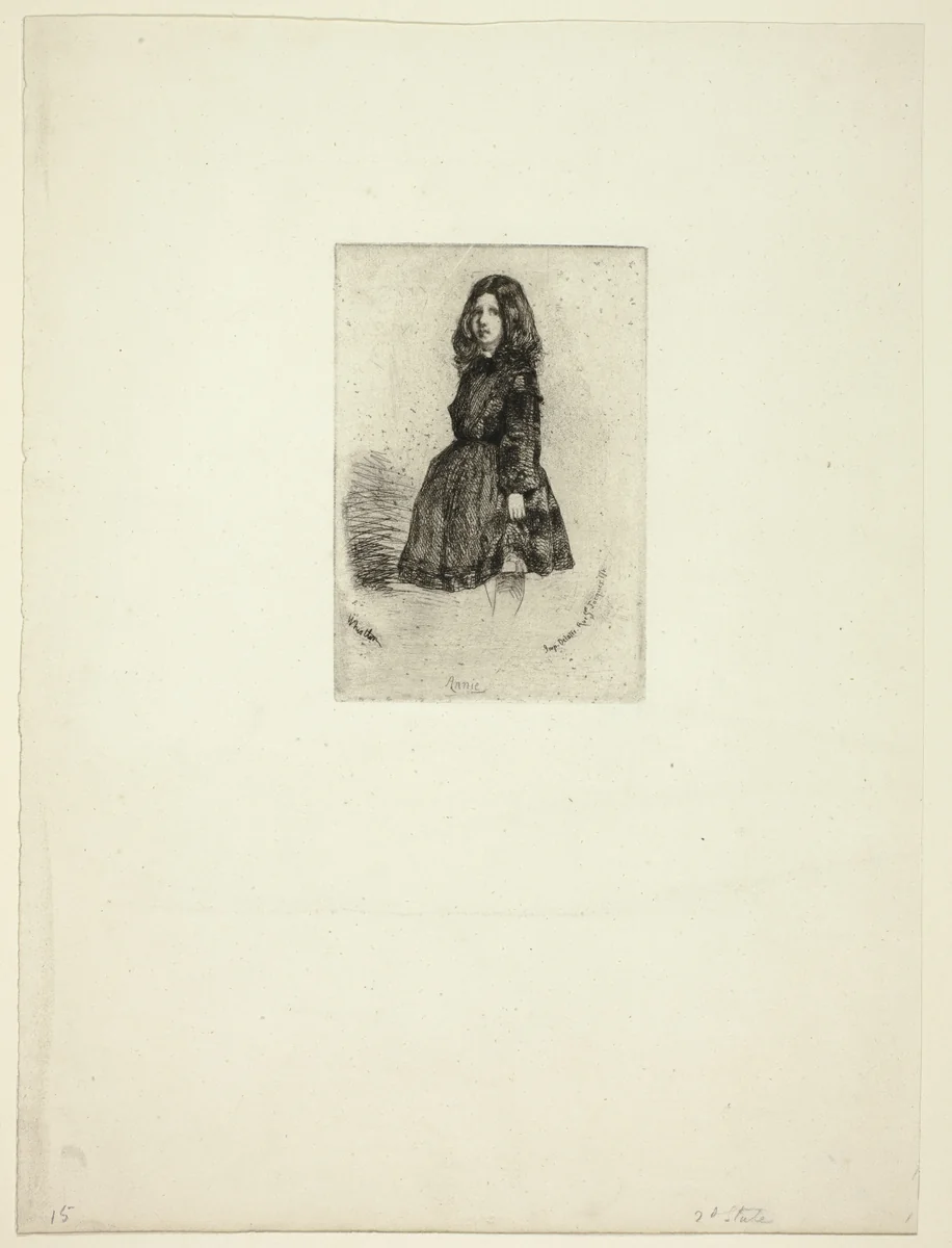 Annie by James McNeill Whistler, print, 1857-1858