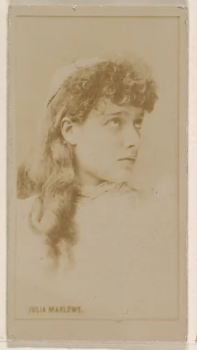 Julia Marlowe, from the Actresses series (N245) issued by Kinney Brothers to promote Sweet Caporal Cigarettes by Kinney Brothers Tobacco Company, photograph, 1890