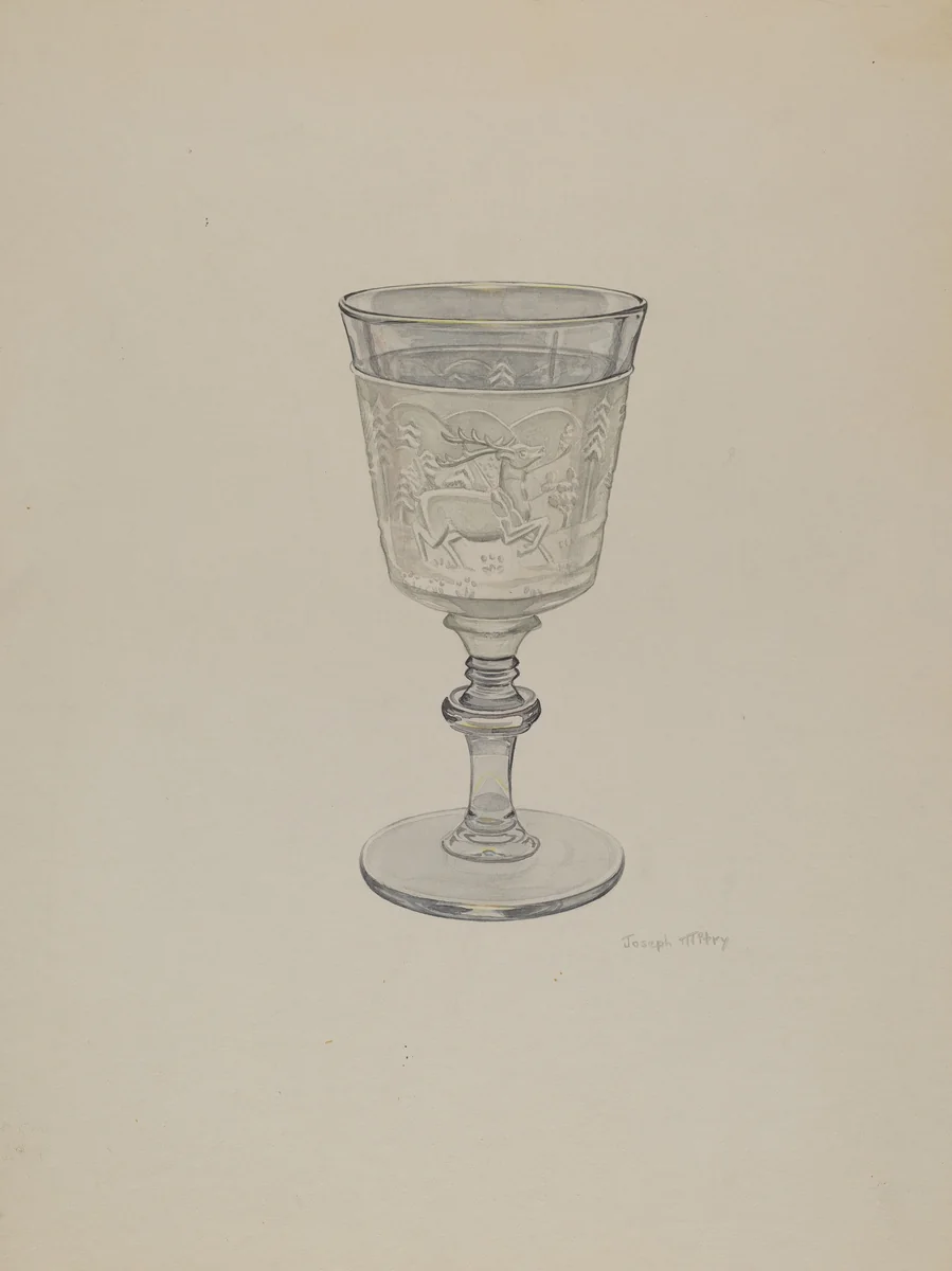 Goblet by Joseph Mitry, index of american design, 1940