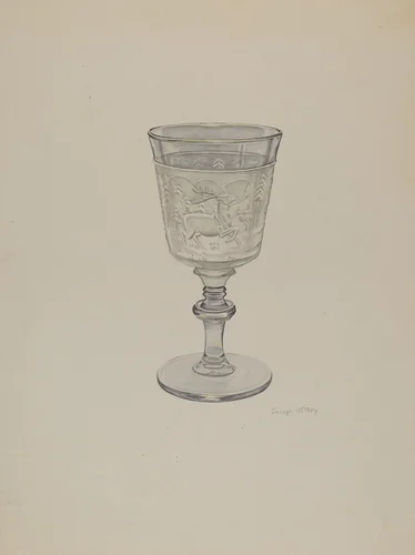 Goblet by Joseph Mitry, index of american design, 1940