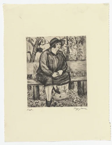Fat by Peggy Bacon, print, 1926