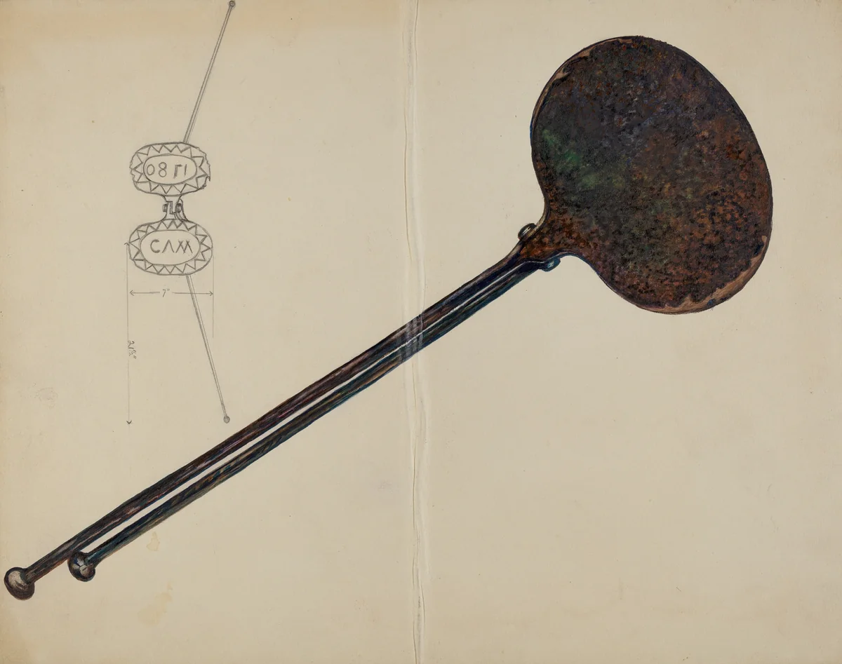 Waffle Iron by Florence Stevenson, index of american design, 1937