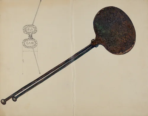 Waffle Iron by Florence Stevenson, index of american design, 1937