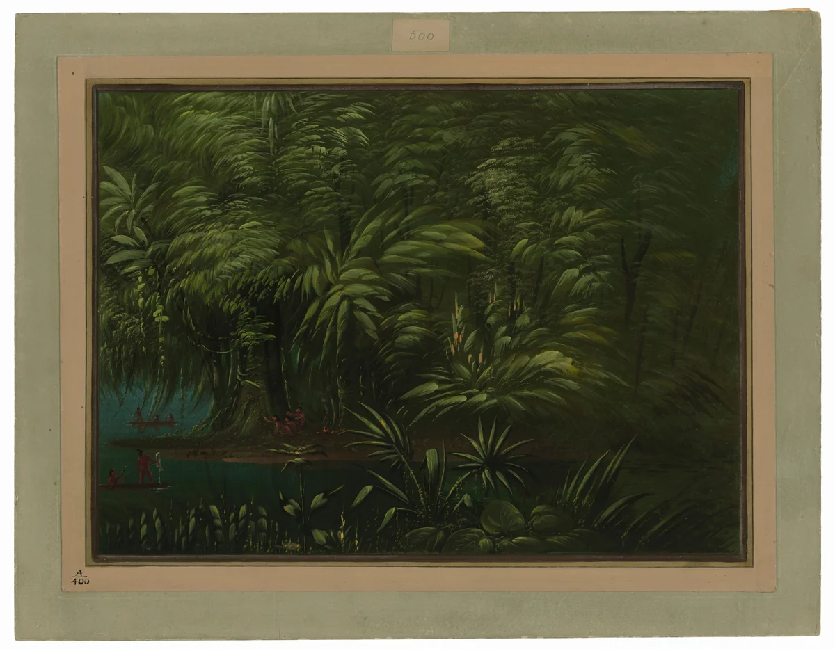 Luxuriant Forest on the Bank of the Amazon by George Catlin, painting, 1854-1869