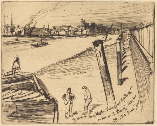 Millbank by James McNeill Whistler, print, 1861