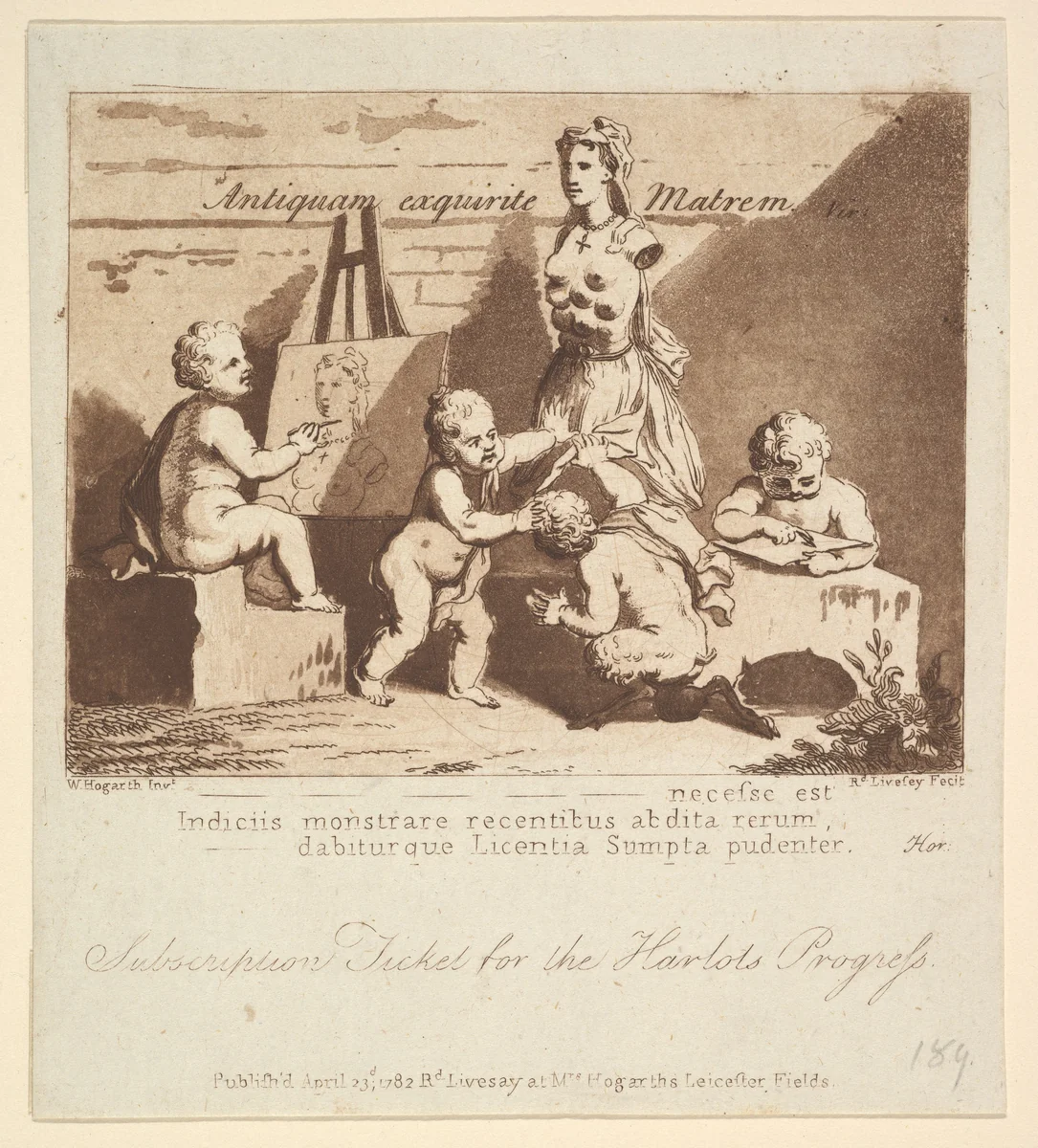 Boys Peeping at Nature by Richard Livesay, print, 1782