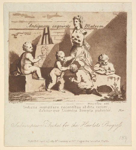 Boys Peeping at Nature by Richard Livesay, print, 1782
