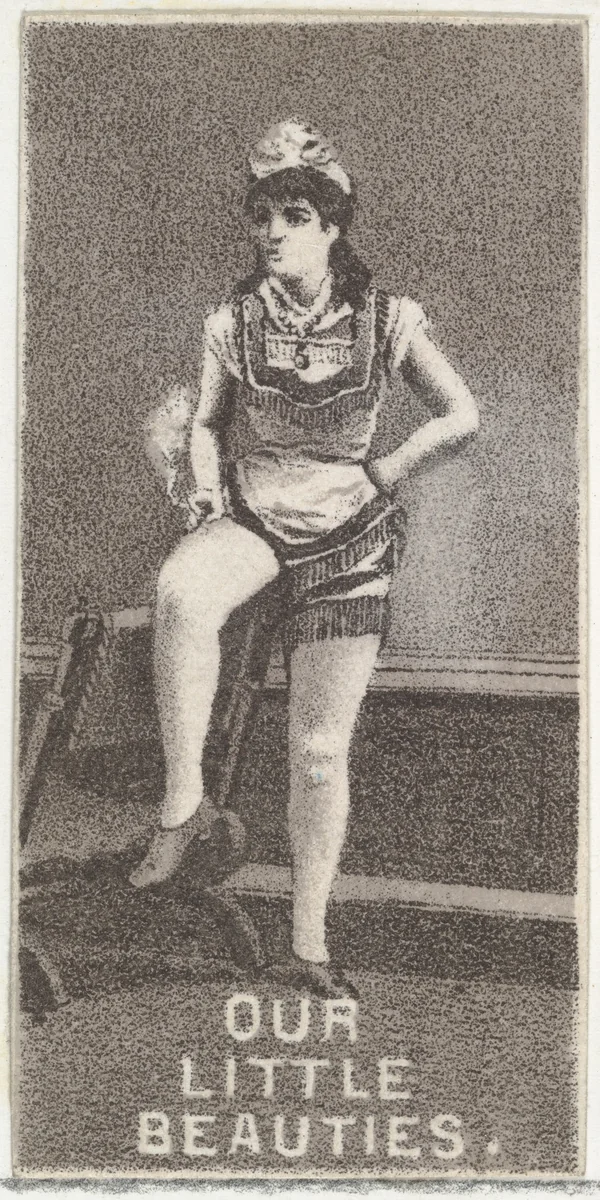 From the Actresses series (N57) promoting Our Little Beauties Cigarettes for Allen & Ginter brand tobacco products by Allen & Ginter, print, 1890