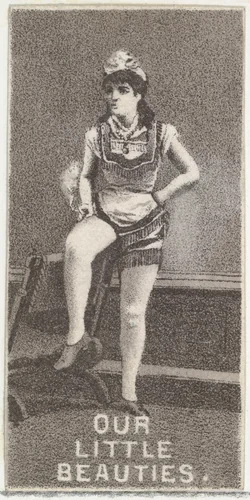 From the Actresses series (N57) promoting Our Little Beauties Cigarettes for Allen & Ginter brand tobacco products by Allen & Ginter, print, 1890