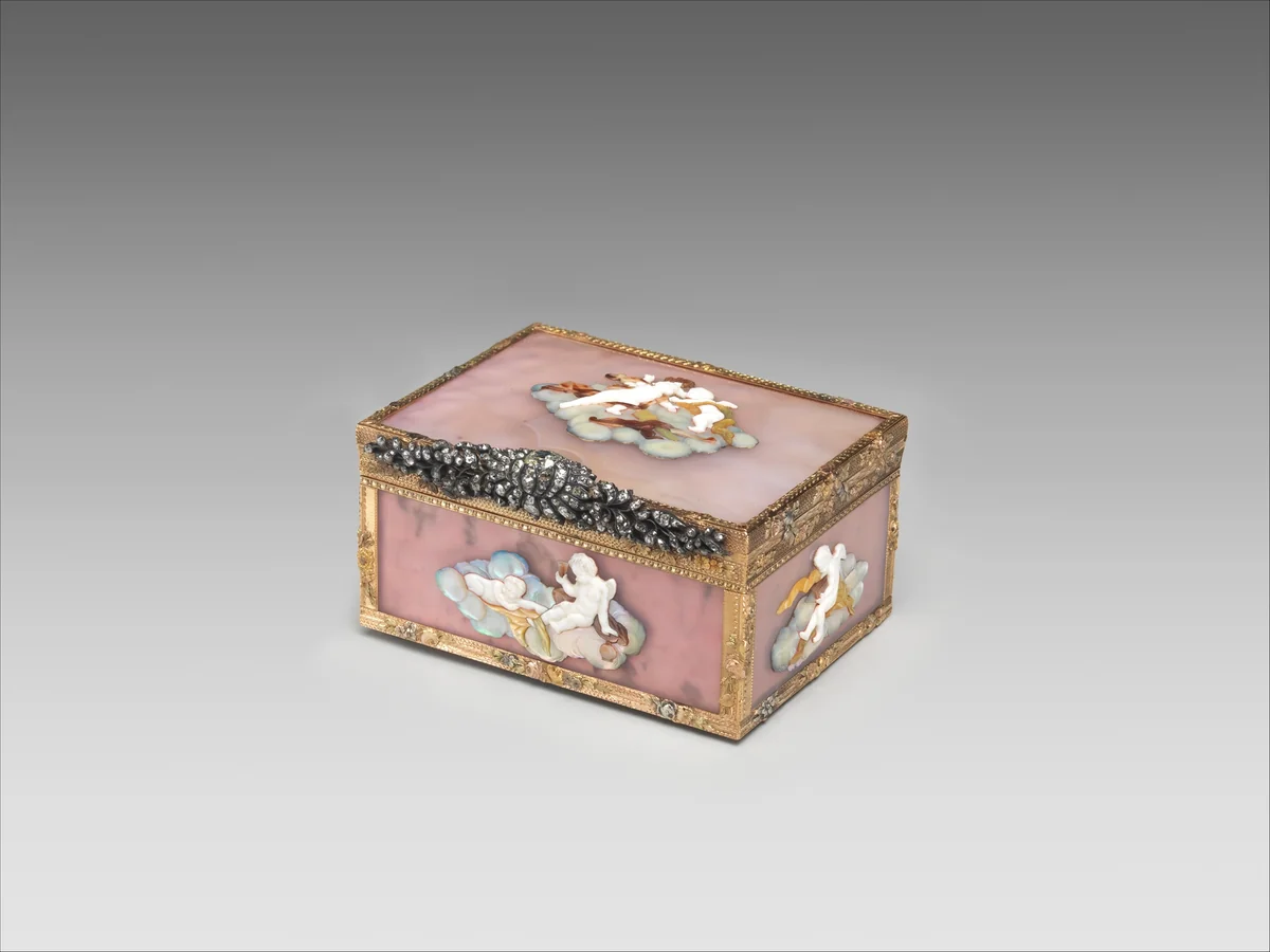 Snuffbox by D. B., metalwork, 1775-1799