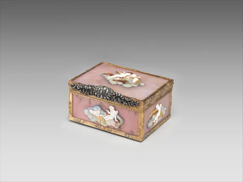 Snuffbox by D. B., metalwork, 1775-1799
