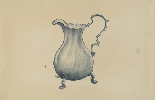 Silver Cream Pitcher by Margaret Stottlemeyer, index of american design, 1936