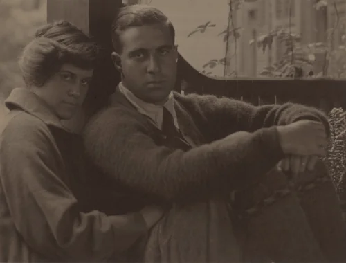 Kitty Stieglitz and Edward Stieglitz by Alfred Stieglitz, photograph, 1918