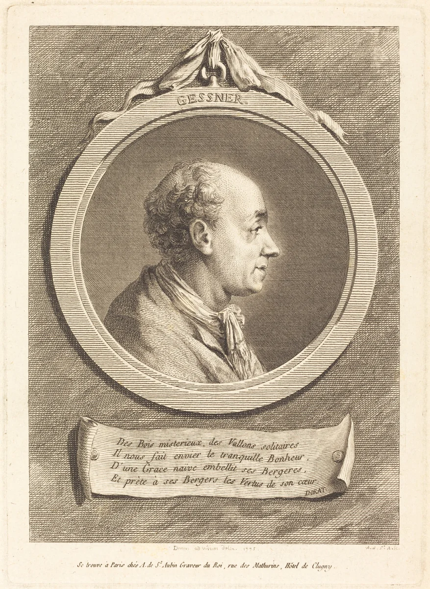 Salomon Gessner by Augustin de Saint-Aubin
Vivant Denon, print, 1775
