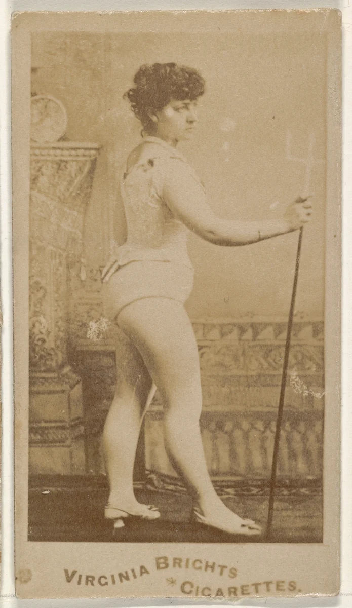 From the Actors and Actresses series (N45, Type 5) for Virginia Brights Cigarettes by Allen & Ginter, photograph, 1885-1891