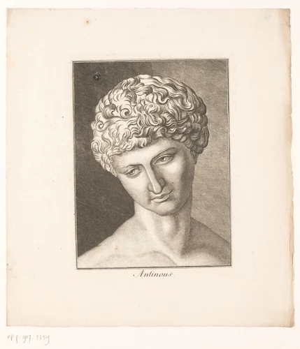Antinoüs by Johann Heinrich Lips, print, 1768-1817