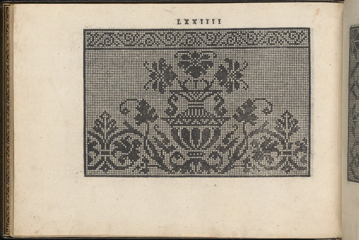 La Vera Perfettione del Disegno di varie sorti di recami, page 37 (verso) by Giovanni Ostaus, book, 1567