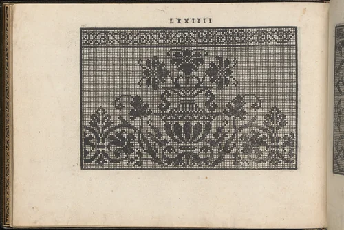 La Vera Perfettione del Disegno di varie sorti di recami, page 37 (verso) by Giovanni Ostaus, book, 1567