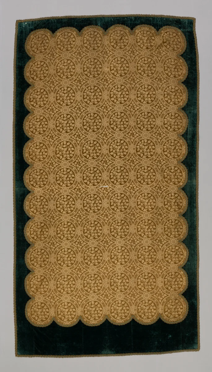 Large Syringa by Edward William Godwin, textile, 1864-1884